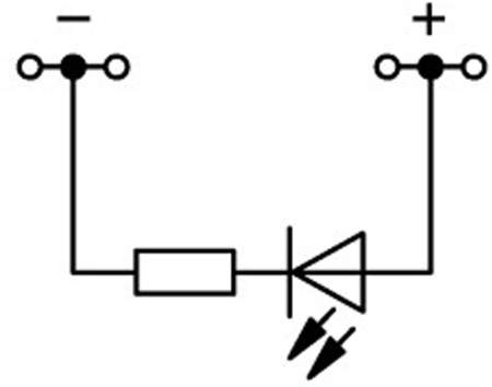 Светодиодная клемма WAGO 2001-1421/1000-413, 4 pin, 0.25мм² - 2.50мм², 24В, 25мА, конф: L, (1 шт)