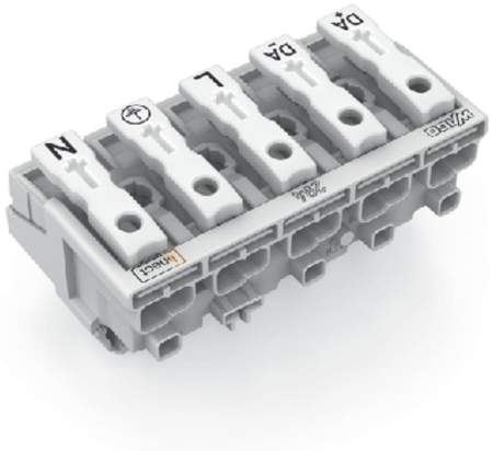 Разъем питания сети WAGO 294-8025, 5 pin, 0.5мм² - 2.5мм², 24А, (250 шт)