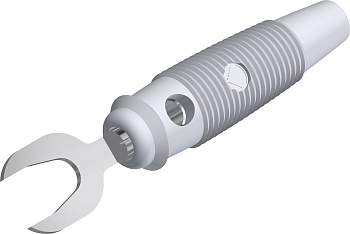 Jack разъем SKS Hirschmann 930585107, KB 3, 2.50мм², 30В, 30А, частично изолированный, белый, (1 шт)