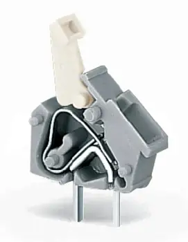 Быстроразъемная клемма WAGO 256-743/332-000/999-950, 1 pin, 0.08мм² - 2.50мм², 176В, CS: 5мм;5.08мм, (600 шт)