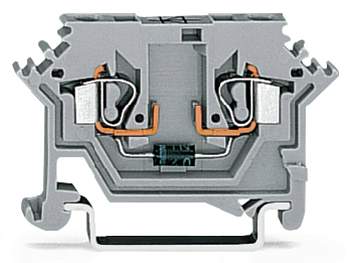 Диодная клемма WAGO 280-613/281-410, 2 pin, 0.08мм² - 2.50мм², 250В, 500мА, конф: L, (100 шт)