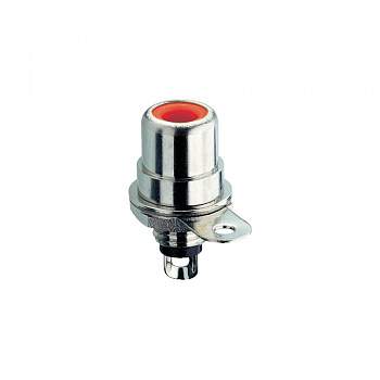 Центральное встроенное гнездо для разъемов колокольчиков Lumberg BTO 1, красн.