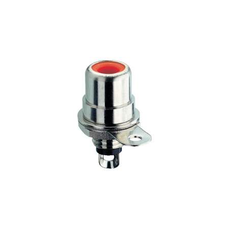 Центральное встроенное гнездо для разъемов колокольчиков Lumberg BTO 1, красн.