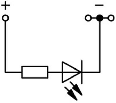 Светодиодная клемма WAGO 2001-1321/1000-434, 3 pin, 0.25мм² - 2.50мм², 24В, 25мА, конф: L, (1 шт)