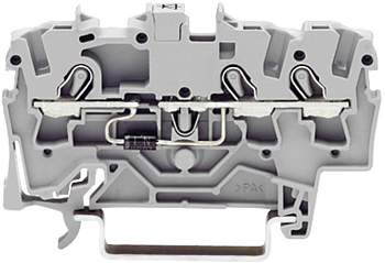 Диодная клемма WAGO 2001-1311/1000-410, 3 pin, 0.25мм² - 2.50мм², 250В, 500мА, конф: L, (1 шт)