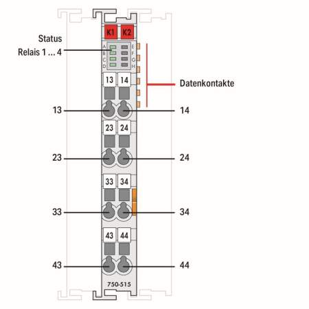 Модуль цифрового вывода ПЛК WAGO 750-515 