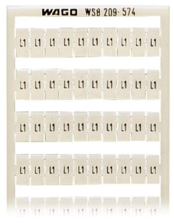 Этикетка WAGO 209-574, Оттиск: L1, (5 шт)