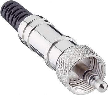 Штекер jack Lumberg 3.5 мм, прямой, 3-контактный, стерео