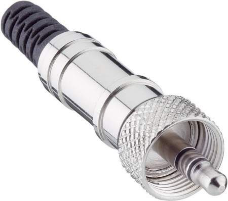 Штекер jack Lumberg 3.5 мм, прямой, 3-контактный, стерео