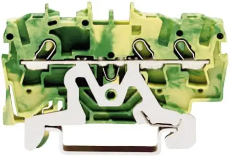 PG клемма WAGO 2001-1407, 4 pin, 0.25мм² - 2.50мм², 18А, конф: Terre, (1 шт)