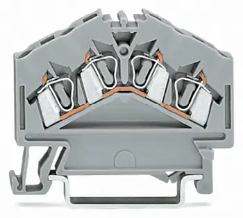 Клемма WAGO 280-646, 4 pin, 0.08мм² - 2.50мм², 800В, 24А, конф: L, (100 шт)