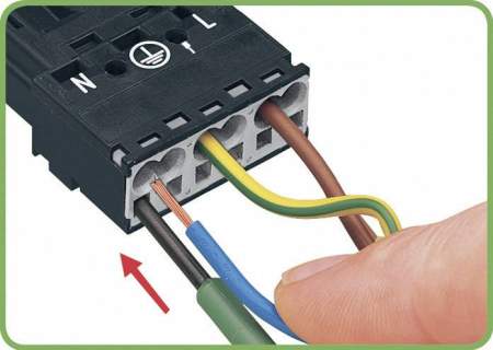 Разъем питания сети WAGO 890-712, 2 pin, 0.25мм² - 1.5мм², 250В, 16А, (1 шт)