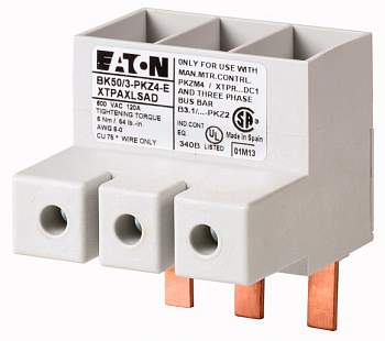 Клемма, 3 полюса, 50мм2. EATON BK50/3-PKZ4-E