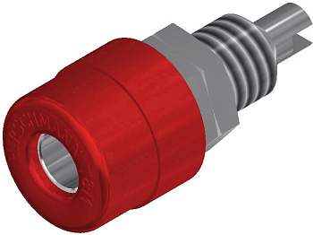 930176101, SKS-HIRSCHMANN BIL 20 - Лабораторное гнездо, Ø-контакта: 4 мм, красный : 1 шт.