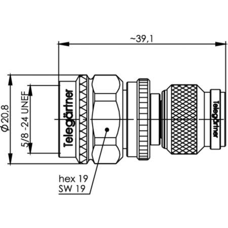 J01019A0031, Telegärtner - Коаксиальный TNC-разъем, - N-разъем : 1 шт.