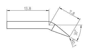 Паяльное жало Weller T0050101899 RTP 002 C X MS