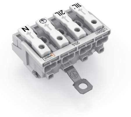 Разъем питания сети WAGO 294-8424, 4 pin, 0.5мм² - 2.5мм², 24А, (500 шт)