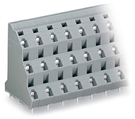 Трехуровневая клемма WAGO 737-712, 36 pin, 0.08мм² - 2.50мм², 1000В, CS: 10мм, (8 шт)