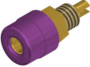 930176704, SKS-HIRSCHMANN BIL 20 Au - Лабораторное гнездо, Ø-контакта: 4 мм, фиолетовый : 1 шт.