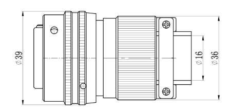 Разъем Weillen WLES25-9501-0377 (Аналог Amphenol MIL-DTL-26482 PT series)