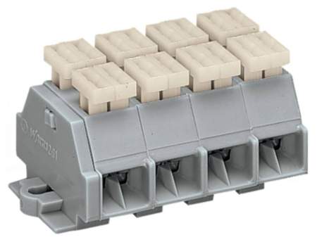 Клеммная колодка WAGO 261-204/342-000, 16 pin, 0.08мм² - 2.50мм², 500В, 24А, конф: L, (100 шт)