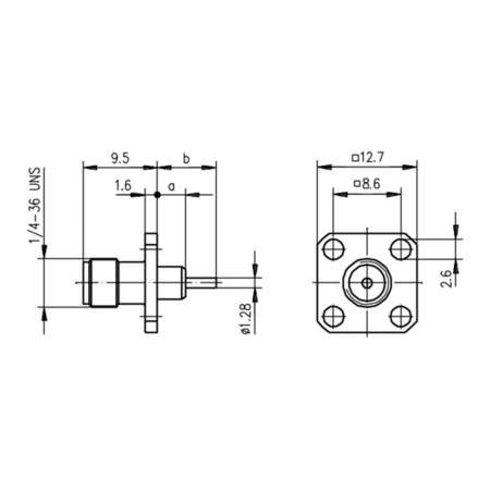 J01151A0621, Telegärtner - SMA-разъем, 50 Ом : 1 шт.