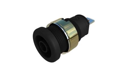 Безопасное гнездо SKS Hirschmann 935980847, SEB 2610 F4,8 Ni, Ø 4мм, 1000В, 32А, черный, (1 шт)