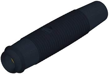 Соединящий стержень KUN 30 позолоченный SKS Hirschmann штифт-Ø: 4 мм, для пайки, 60 В/DC 16 A, черны