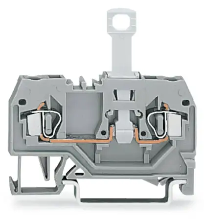 N клемма с разделителем WAGO 280-914, 2 pin, 0.08мм² - 2.50мм², 400В, 10А, конф: N, (50 шт)