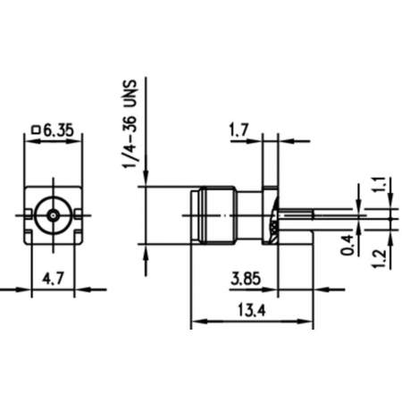 J01151A1201, Telegärtner - SMA-разъем, 50 Ом : 1 шт.