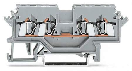 Клемма WAGO 280-621, 4 pin, 0.08мм² - 2.50мм², 800В, 24А, конф: L, (100 шт)