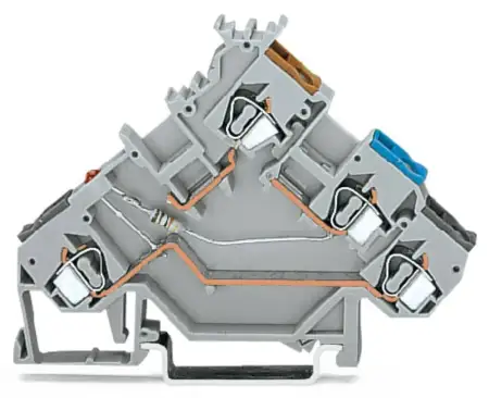 Клемма бесконтактного переключателя WAGO 280-561/281-413, 4 pin, 0.08мм² - 2.50мм², 24В, 20А, конф: L, (50 шт)