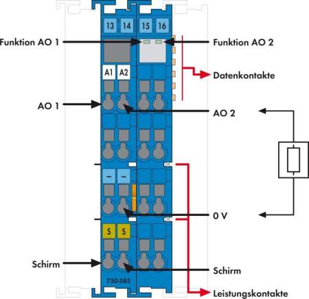 Выходная плата ПЛК WAGO 750-585 