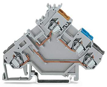Клемма бесконтактного переключателя WAGO 280-561, 4 pin, 0.08мм² - 2.50мм², 250В, 6А, конф: L, (50 шт)