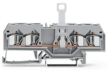 N клемма с разделителем WAGO 281-660, 4 pin, 0.08мм² - 4мм², 400В, 10А, конф: N, (50 шт)
