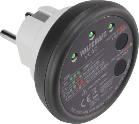 Тестер сетевых розеток VOLTCRAFT VC40 