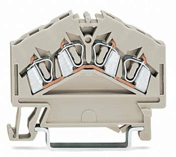 Клемма WAGO 280-996, 4 pin, 0.20мм² - 2.50мм², 550В, 23А, конф: L, (100 шт)