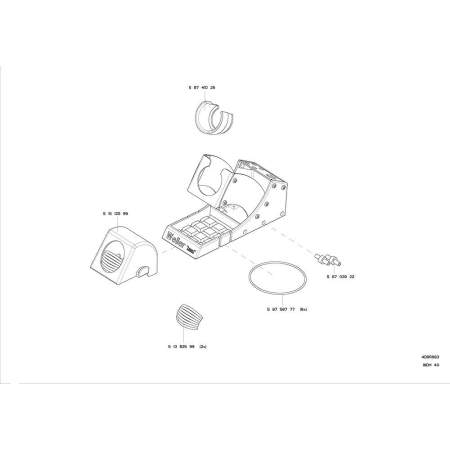 Держатель для паяльника Weller T0051515399N WDH 40