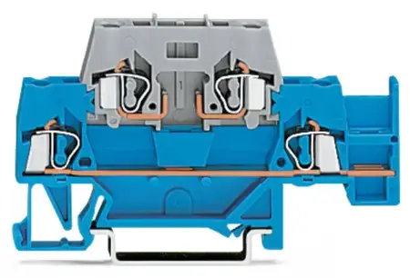 Двухуровневая клемма WAGO 280-532, 4 pin, 0.08мм² - 2.50мм², 400В, 10А, (50 шт)