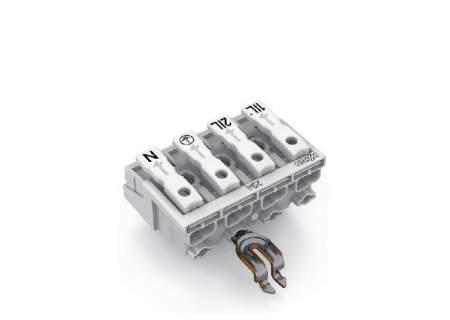 Разъем питания сети WAGO 294-5324, 4 pin, 0.5мм² - 1.5мм², 24А, (500 шт)