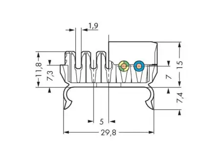 Клеммник WAGO 267-141, 5 pin, 1.5мм² - 2.5мм², 500В, (500 шт)