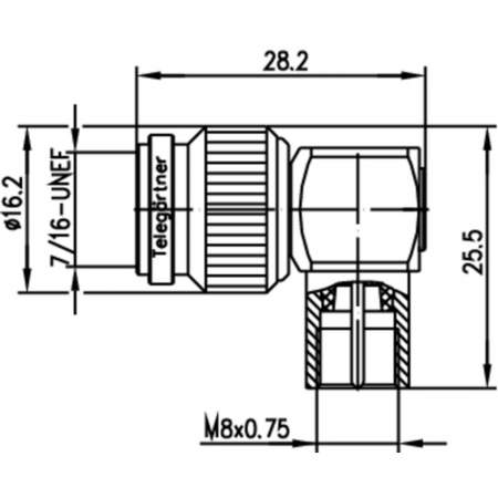 J01019A0012, Telegärtner - Коаксиальный TNC-разъем - FME-разъем : 1 шт.