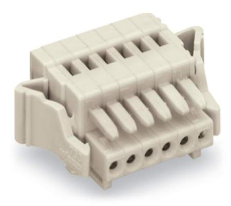 Розетка для подключения кабеля WAGO 733-107/037-000, 7 pin, 0.08мм² - 0.5мм², 160В, 6А, CS: 2.50мм, (50 шт)