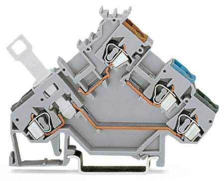N клемма WAGO 280-563, 4 pin, 0.08мм² - 2.50мм², 400В, 10А, конф: L, (50 шт)