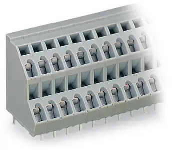 Двухуровневая клемма WAGO 736-204, 8 pin, 0.08мм² - 2.50мм², 320В, CS: 5мм, (84 шт)