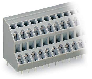 Двухуровневая клемма WAGO 736-212, 24 pin, 0.08мм² - 2.50мм², 320В, CS: 5мм, (28 шт)