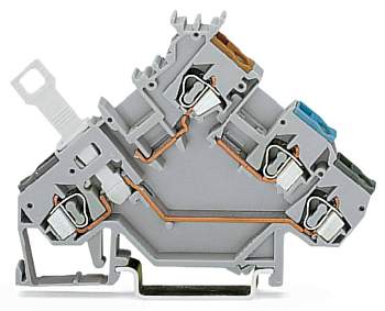 N клемма WAGO 280-563, 4 pin, 0.08мм² - 2.50мм², 400В, 10А, конф: L, (50 шт)