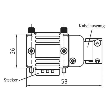 D-SUB корпус-адаптер Provertha 77092M выводы: 9