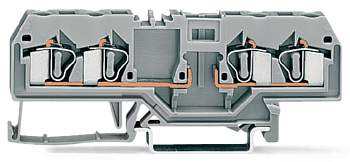 Клемма WAGO 281-656, 4 pin, 0.08мм² - 4мм², 400В, 10А, конф: L, (50 шт)