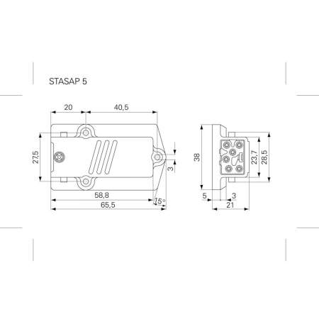 932 512-106, HIRSCHMANN - Разъем STASAP, 6 А : 1 шт.